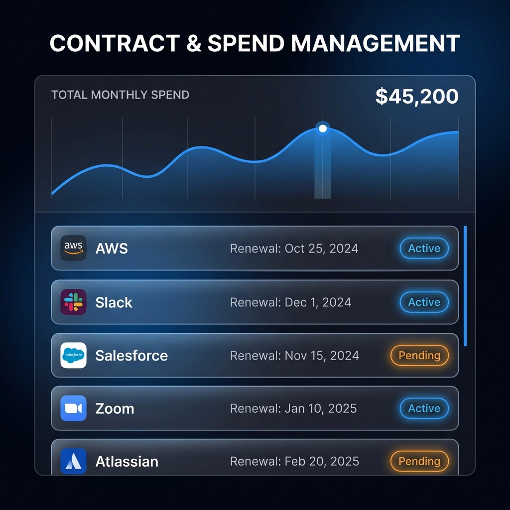Contract Dashboard Mockup
